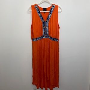 Carson Kressley Southwest style Orange Sundress